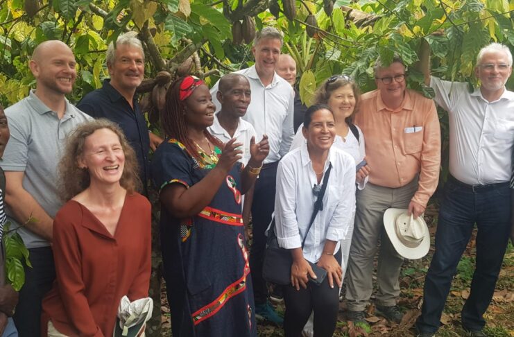 Ambassadors in cocoa farm
