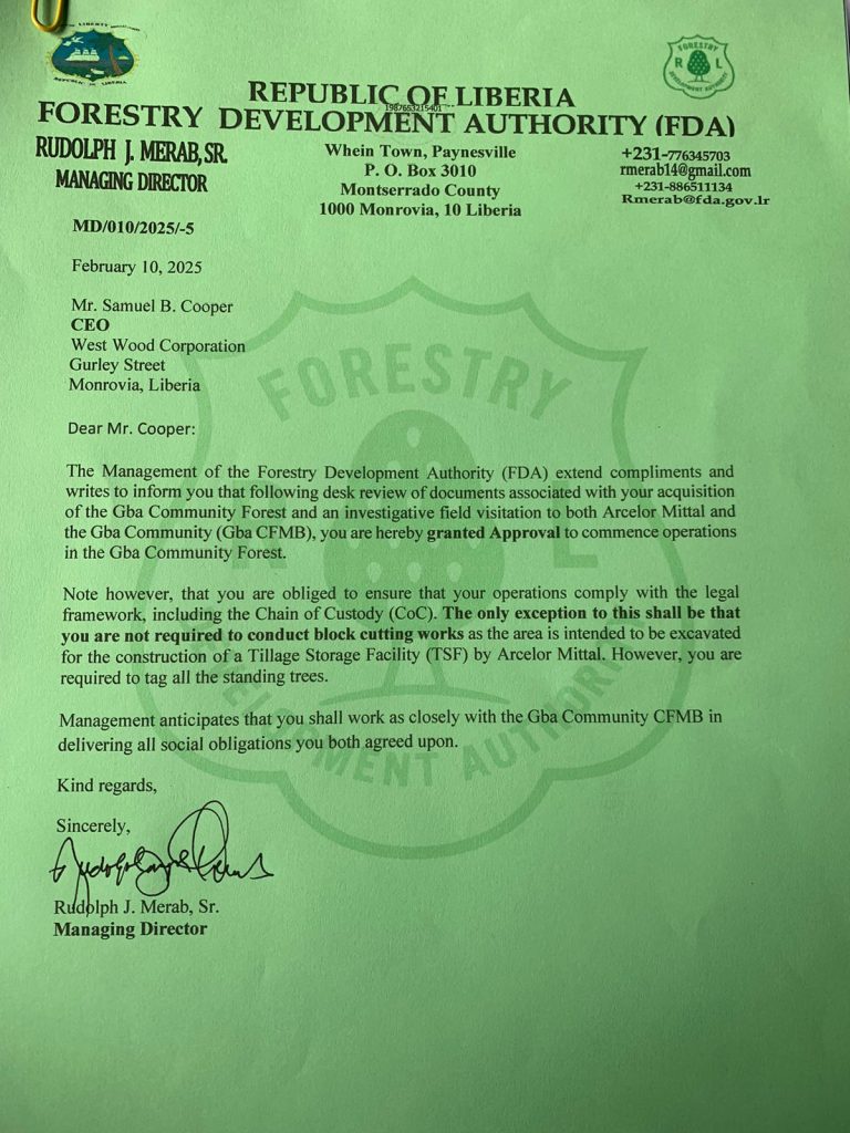Felling Letter FDA