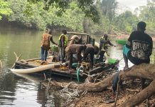 Traditional Task Force Removes Dredges from Rivers