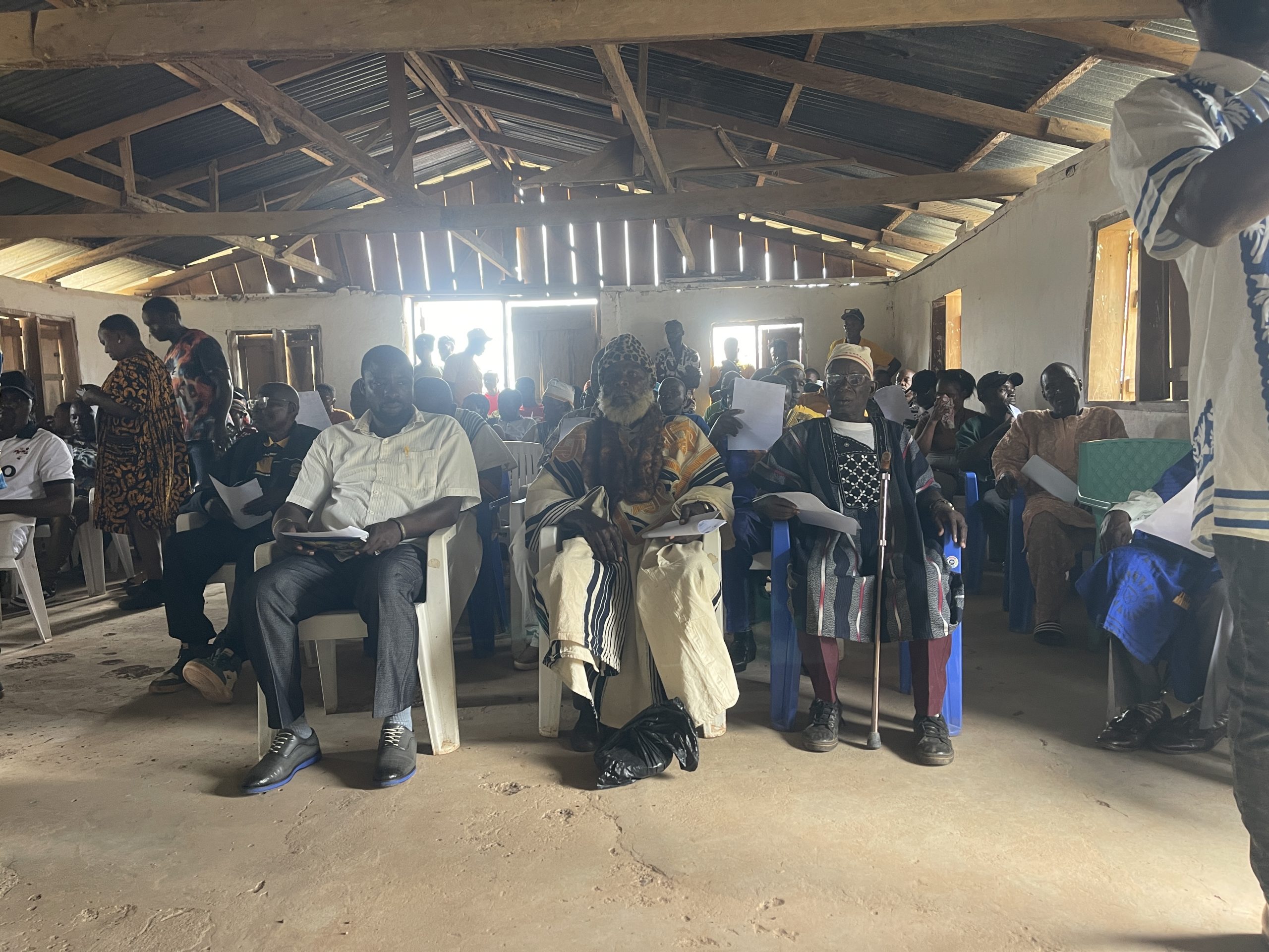 Chiefs discuss Kwa Proposed Park's boundaries Elders and chiefs at a meeting in Gaye Town to discuss the boundaries of the Kwa Proposed Protected Area in Grand Gedeh