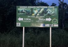 FDA Regains Control of Grebo-Krahn National Park A Krahn-Grebo National Park signboard in Grand Gedeh County